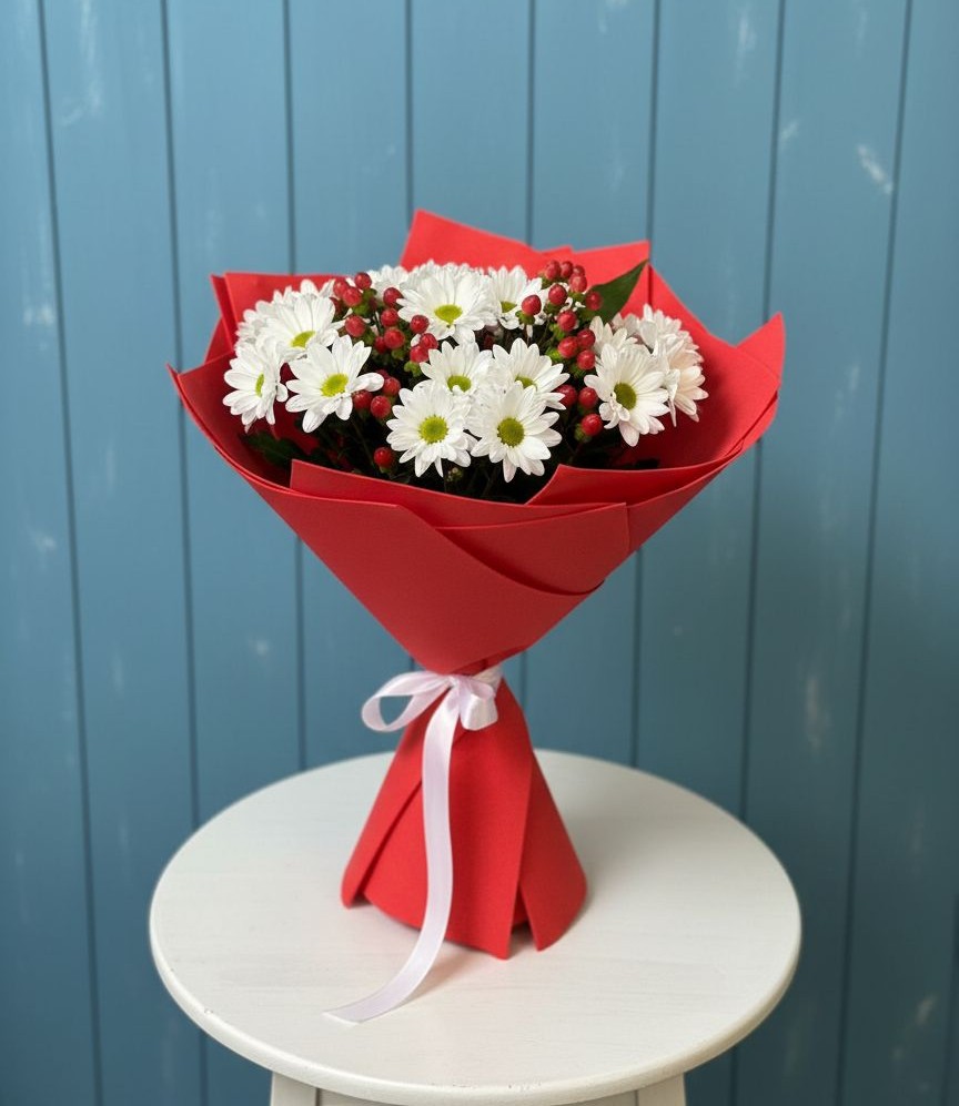 Букет цветов из: Хризантемы в Волосово