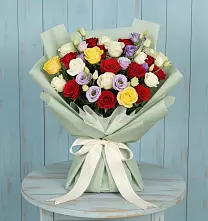 Букет цветов из:  Розы в Волосово