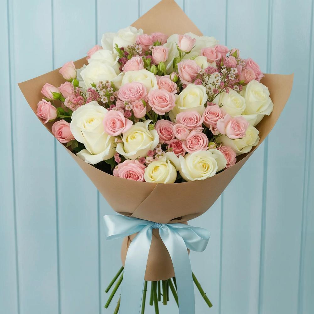 Букет цветов из: Розы в Волосово