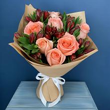 Букет цветов из:  Розы и Альстромерии в Волосово