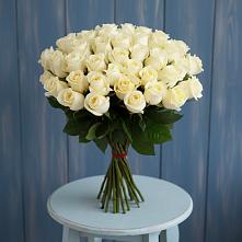 Букет 51 Белая роза Эдлесс Лав #REPLACE_PRED# Волосово