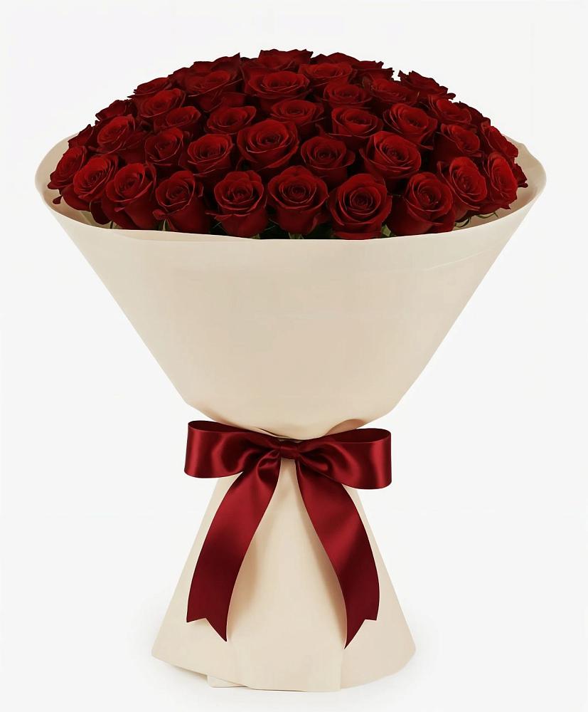 Букет 101 Бордовая роза Блэк Бакарра в Волосово